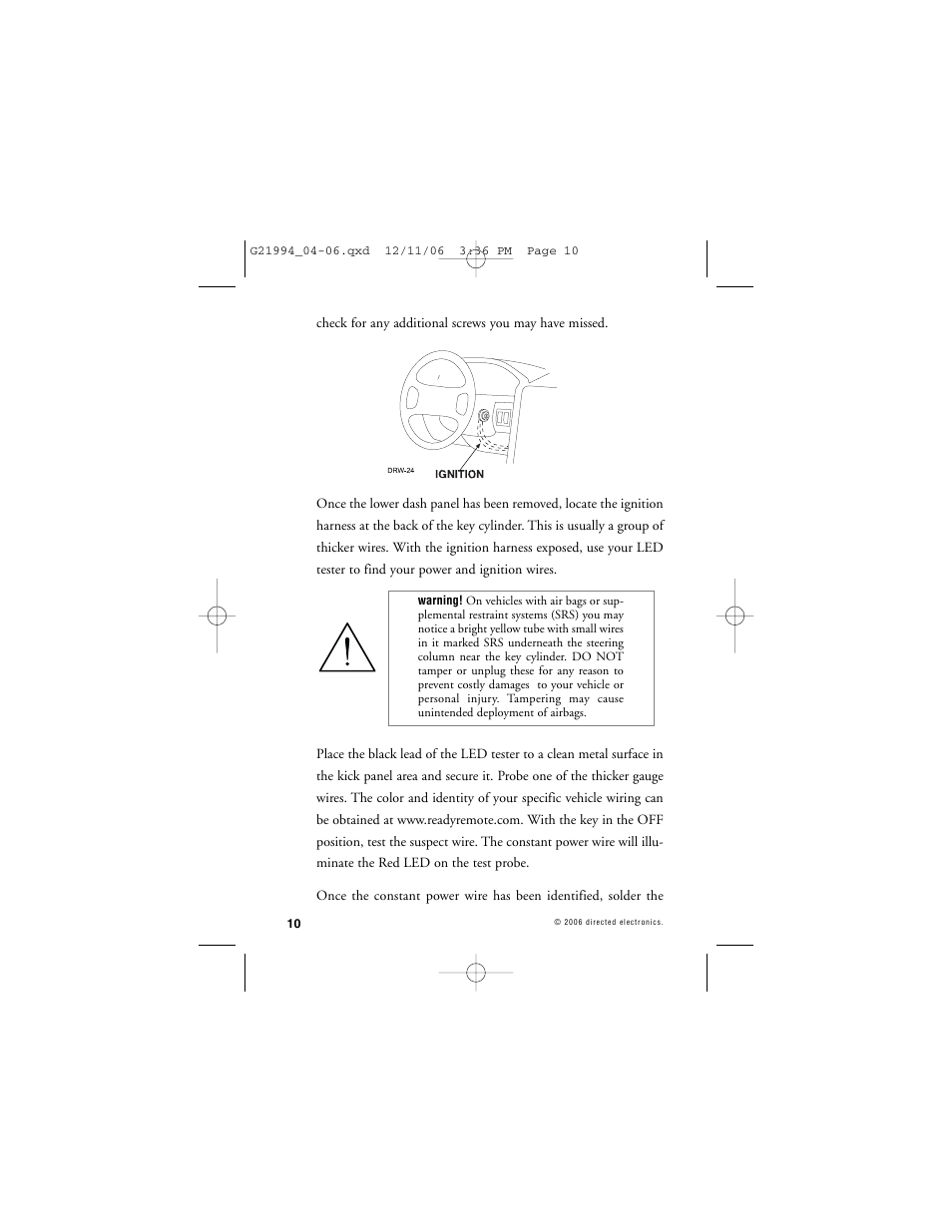 Directed Electronics Nissan User Manual | Page 14 / 48