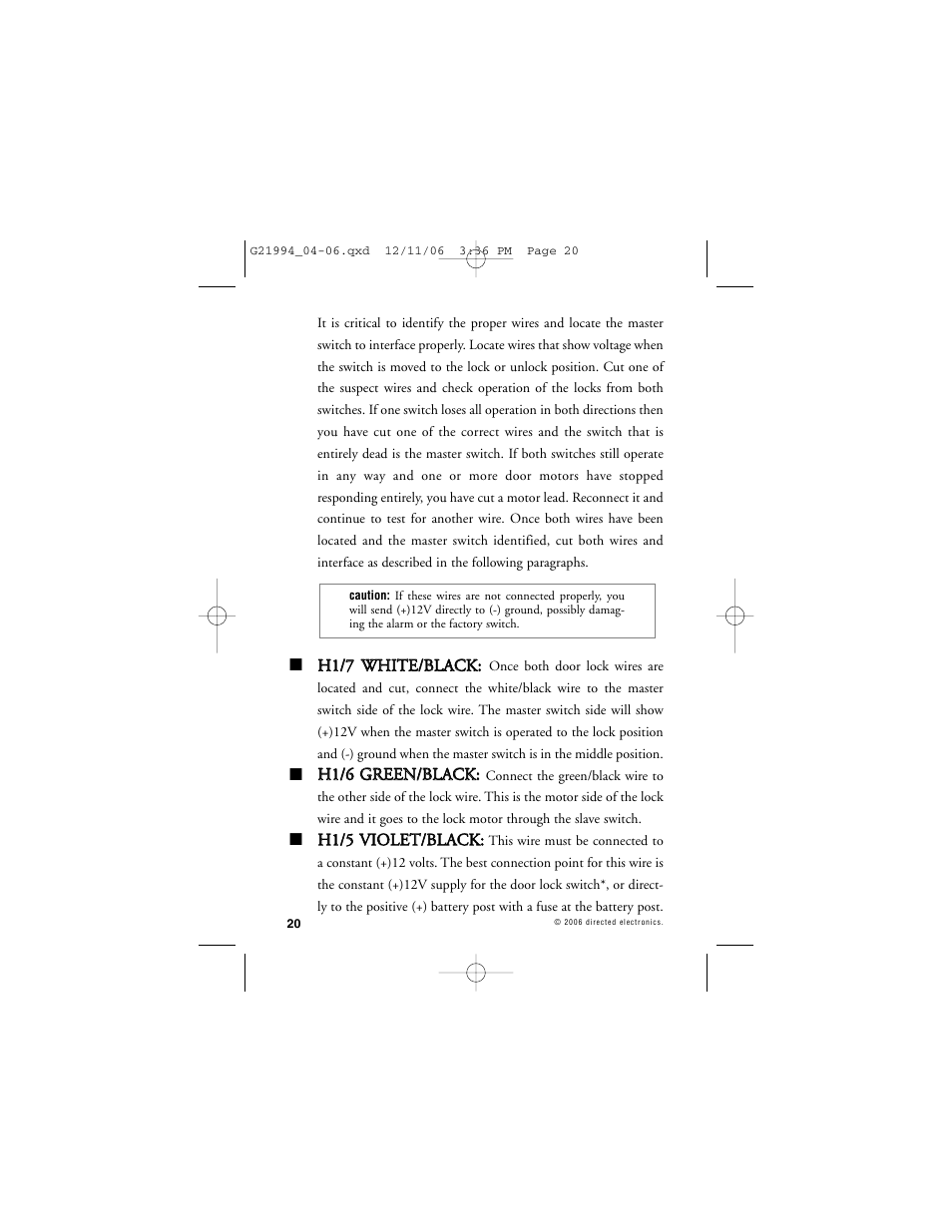 Directed Electronics Nissan User Manual | Page 24 / 48