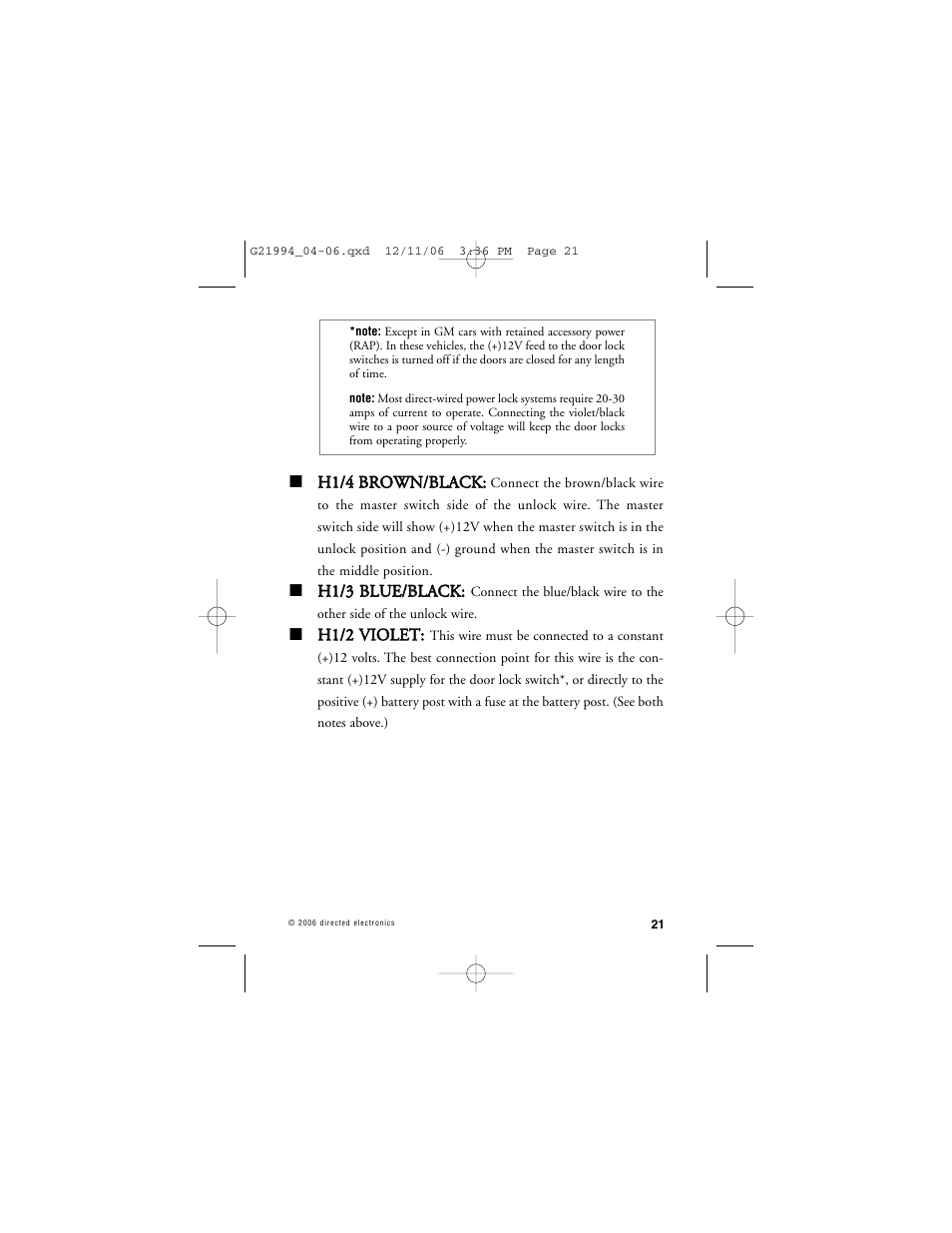 Directed Electronics Nissan User Manual | Page 25 / 48