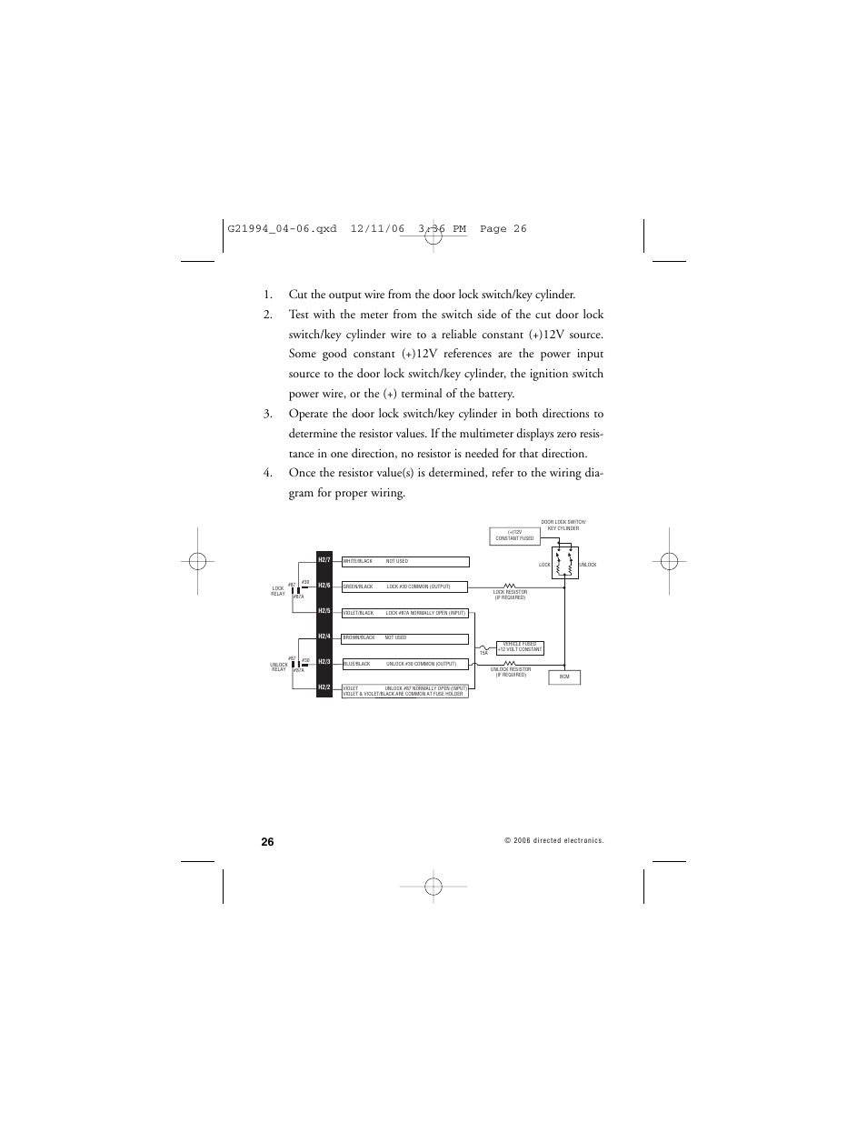 Directed Electronics Nissan User Manual | Page 30 / 48