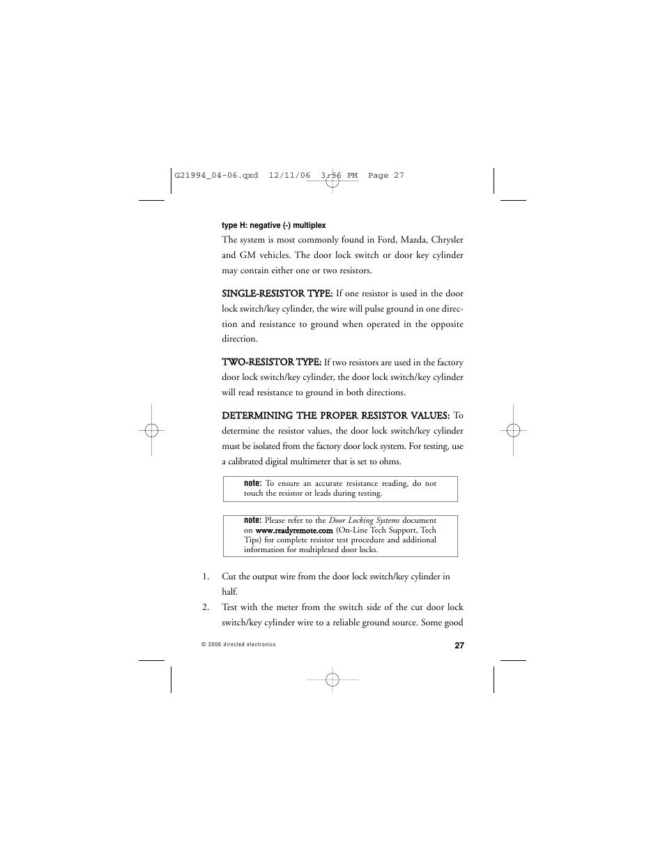 Directed Electronics Nissan User Manual | Page 31 / 48
