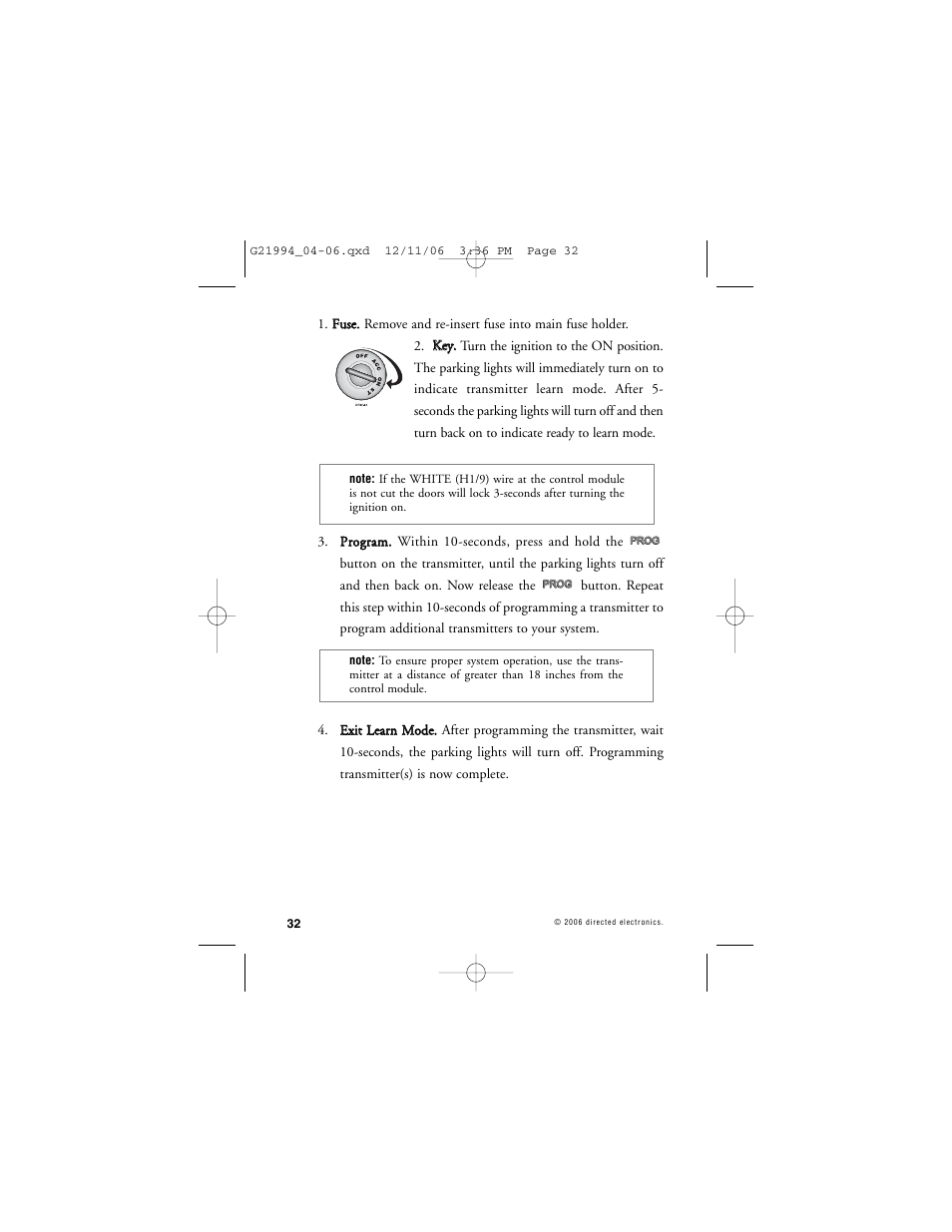 Directed Electronics Nissan User Manual | Page 36 / 48