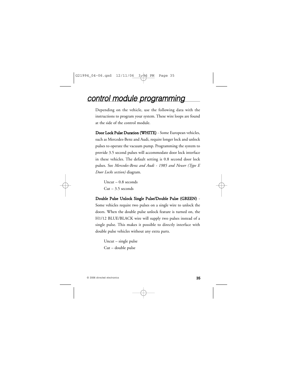 Directed Electronics Nissan User Manual | Page 39 / 48