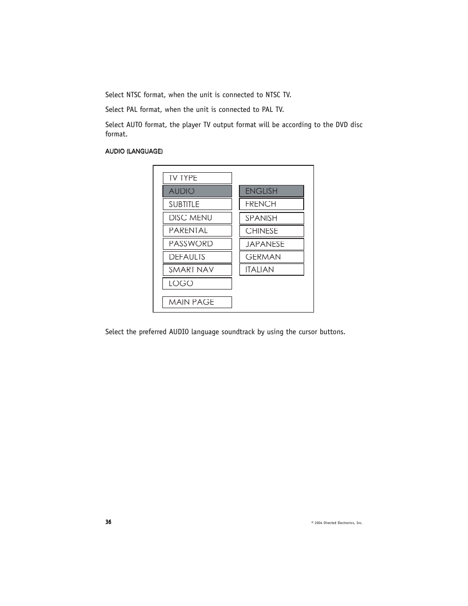 Directed Electronics OHD070A User Manual | Page 36 / 47