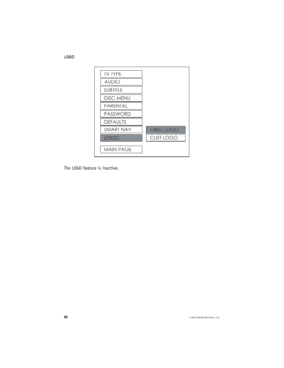 Directed Electronics OHD070A User Manual | Page 40 / 47