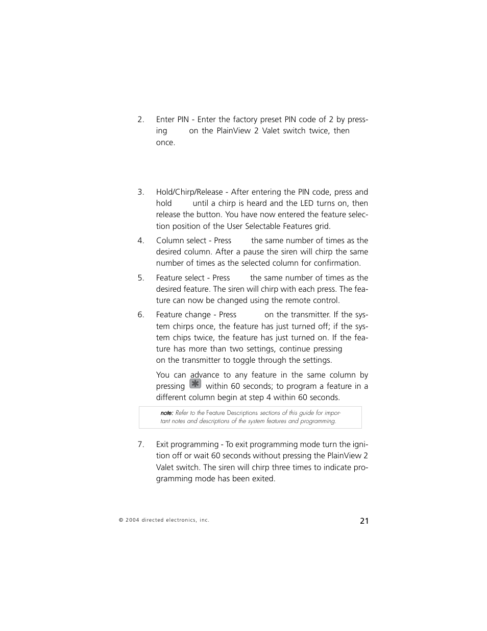 Directed Electronics 5 User Manual | Page 24 / 37