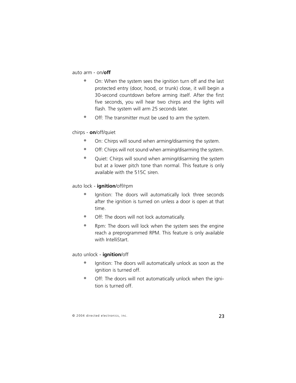 Directed Electronics 5 User Manual | Page 26 / 37