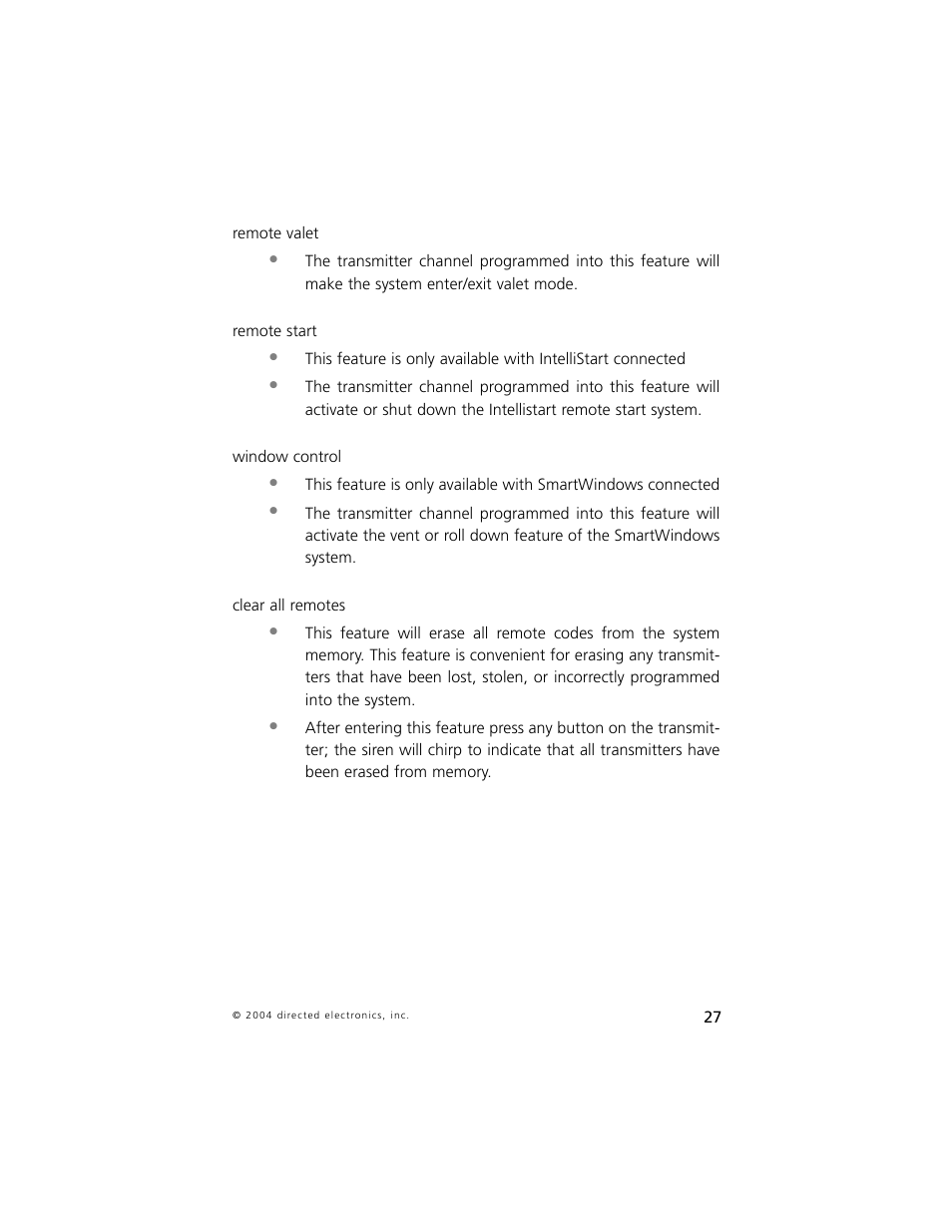 Directed Electronics 5 User Manual | Page 30 / 37