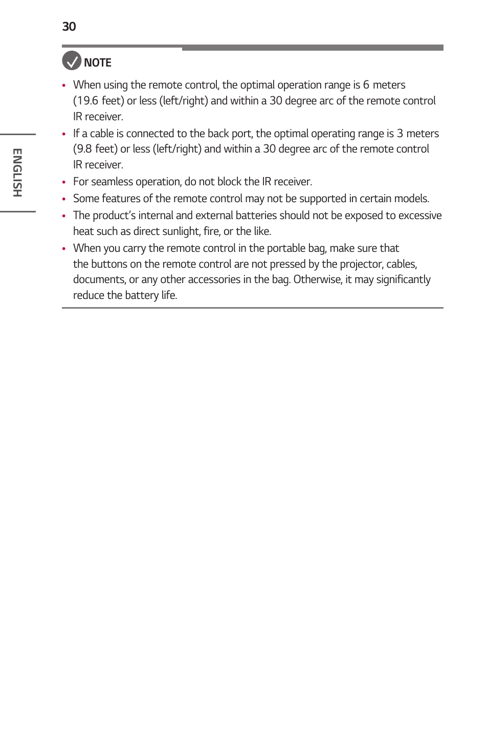 LG ProBeam BU70QGA 7000-Lumen 4K Laser SmProjector User Manual | Page 30 / 143