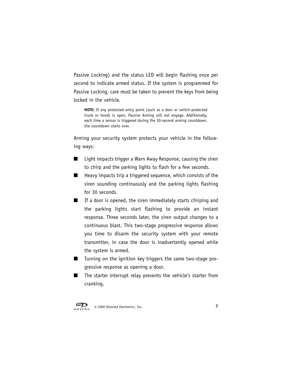 Directed Electronics Hurricane Vehicle Security System G Hurricane 3 6 User Manual | Page 10 / 25