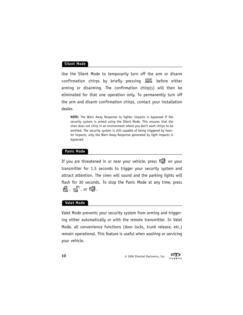 Directed Electronics Hurricane Vehicle Security System G Hurricane 3 6 User Manual | Page 13 / 25