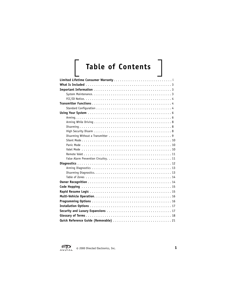 Directed Electronics Hurricane Vehicle Security System G Hurricane 3 6 User Manual | Page 4 / 25