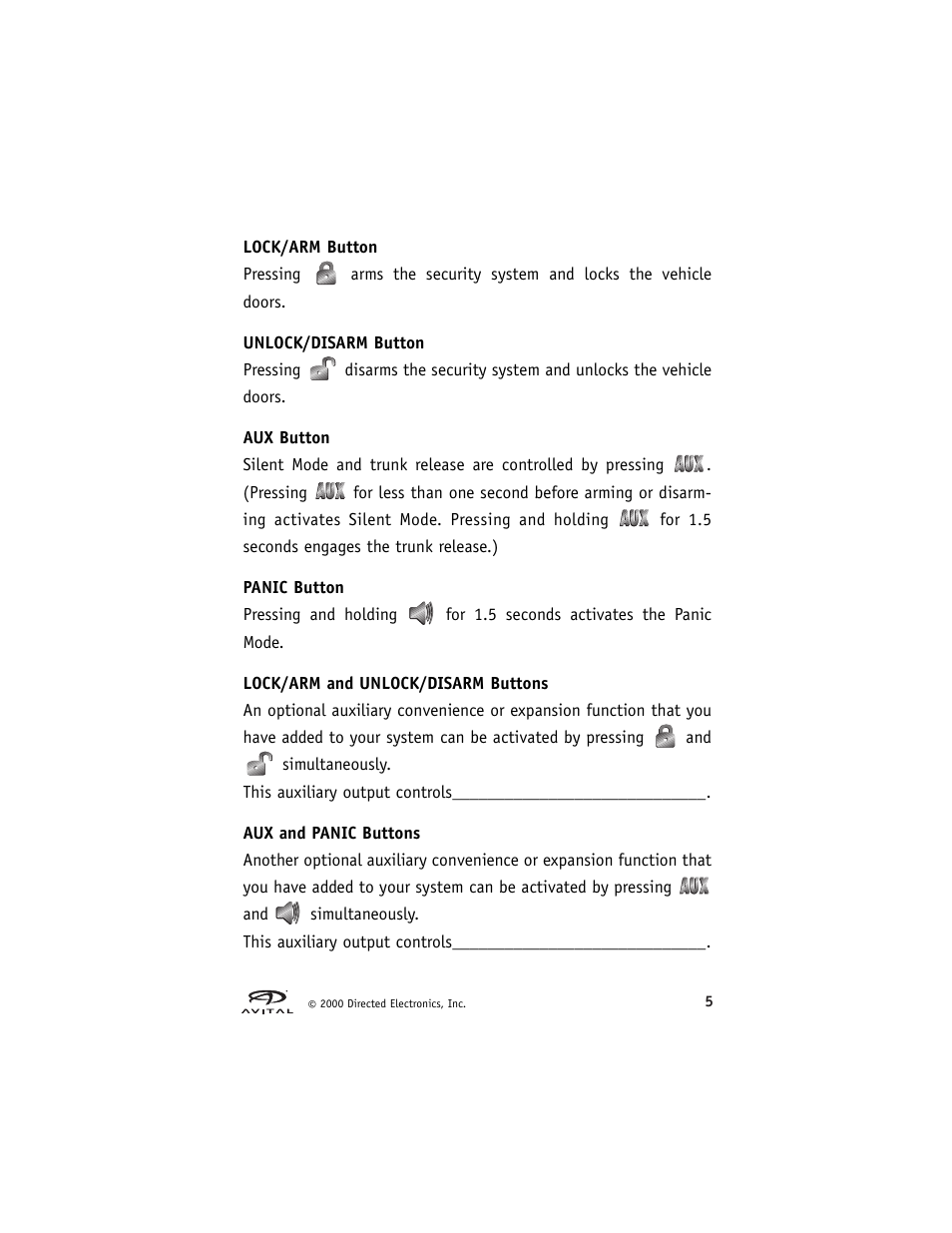 Directed Electronics Hurricane Vehicle Security System G Hurricane 3 6 User Manual | Page 8 / 25