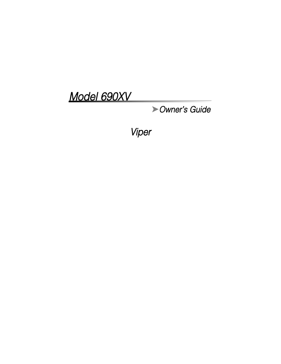 Directed Electronics 690XV User Manual | 45 pages