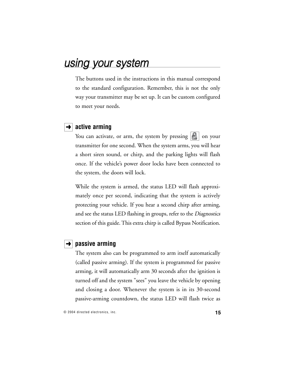 Uussiin ng g yyo ou urr ssyysstte em m | Directed Electronics 690XV User Manual | Page 18 / 45