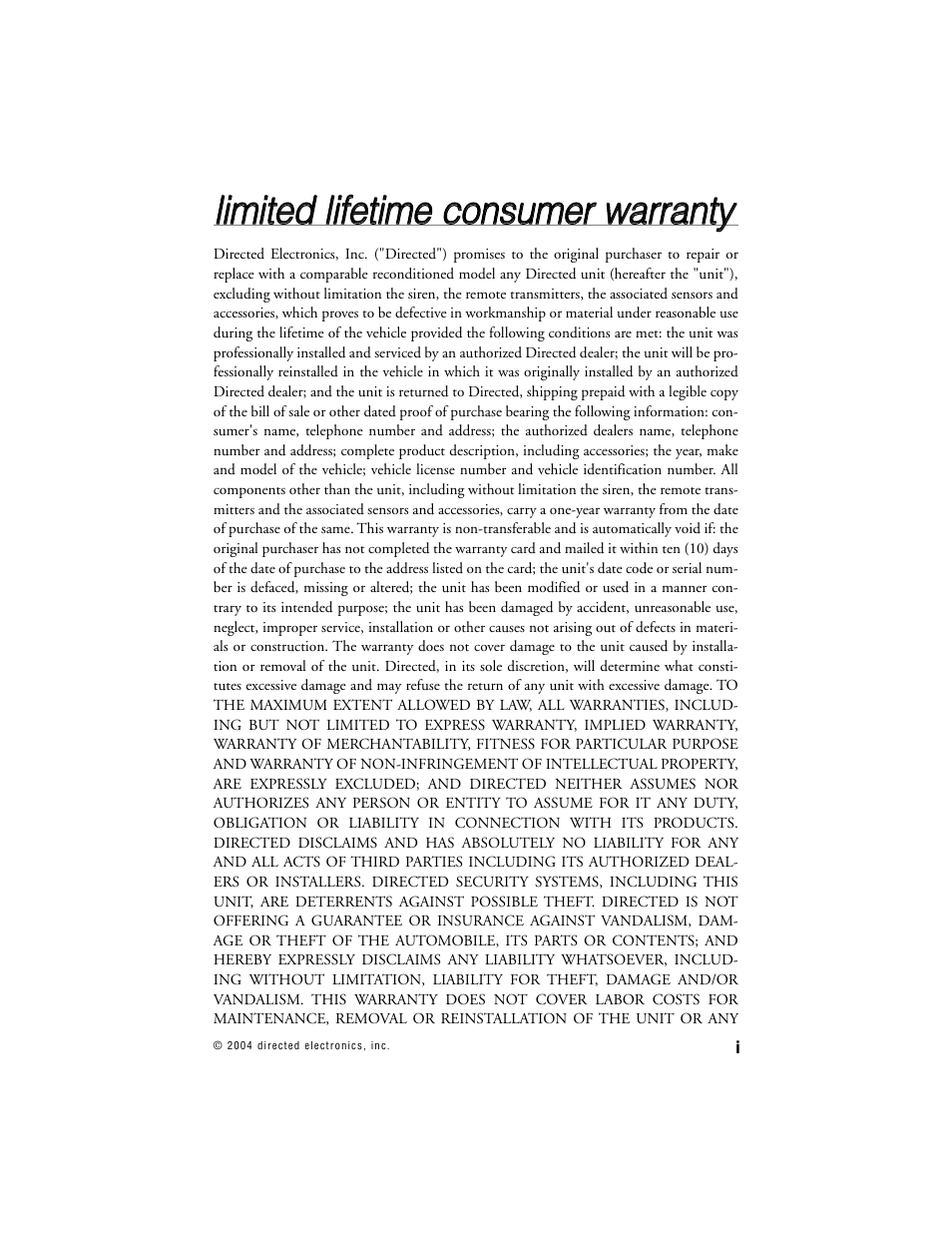 Directed Electronics 690XV User Manual | Page 2 / 45