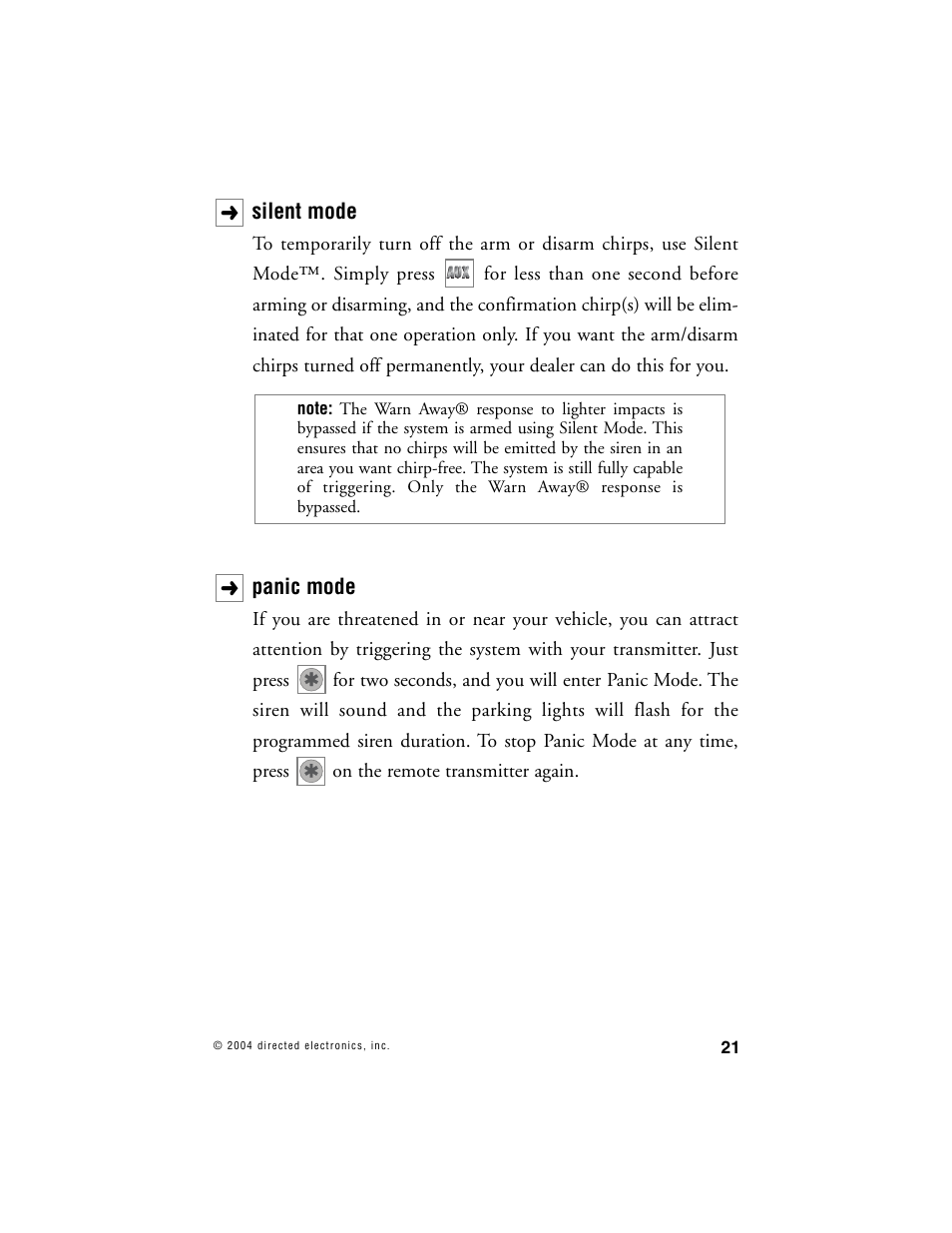 Directed Electronics 690XV User Manual | Page 24 / 45