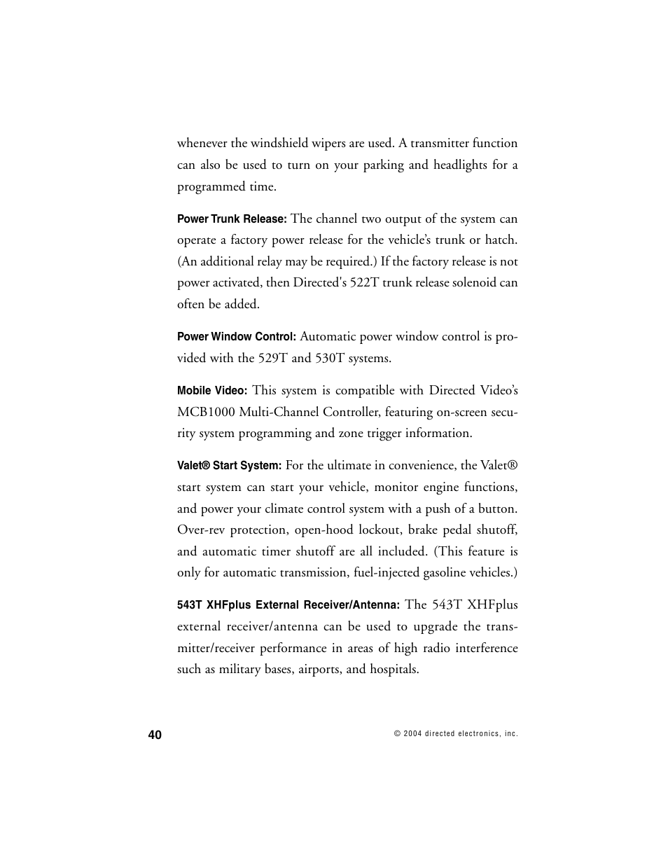 Directed Electronics 690XV User Manual | Page 43 / 45