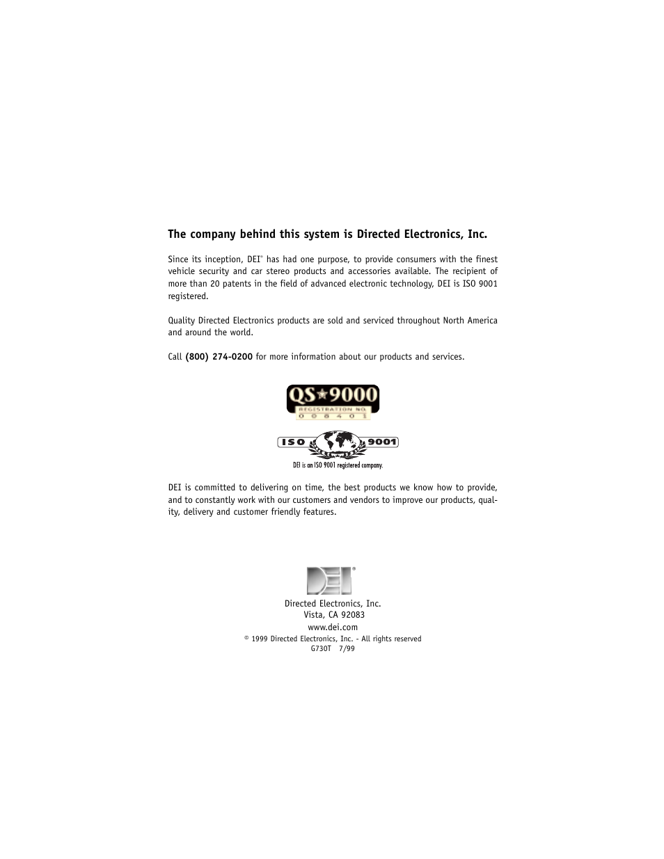 Directed Electronics 730T User Manual | Page 28 / 28