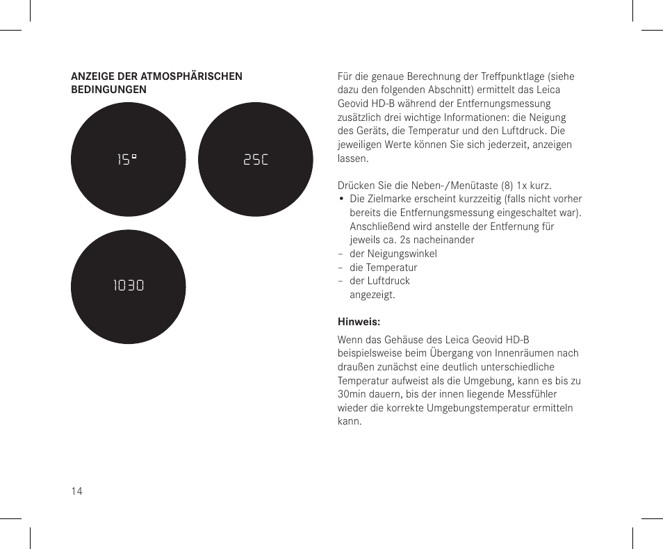 LEICA 10x42 Geovid R Binocular/Rangefinder (Yards) User Manual | Page 16 / 222