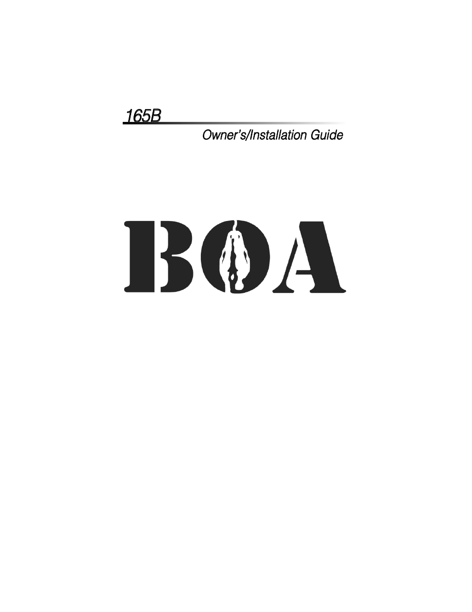 Directed Electronics BOA 165B User Manual | 43 pages