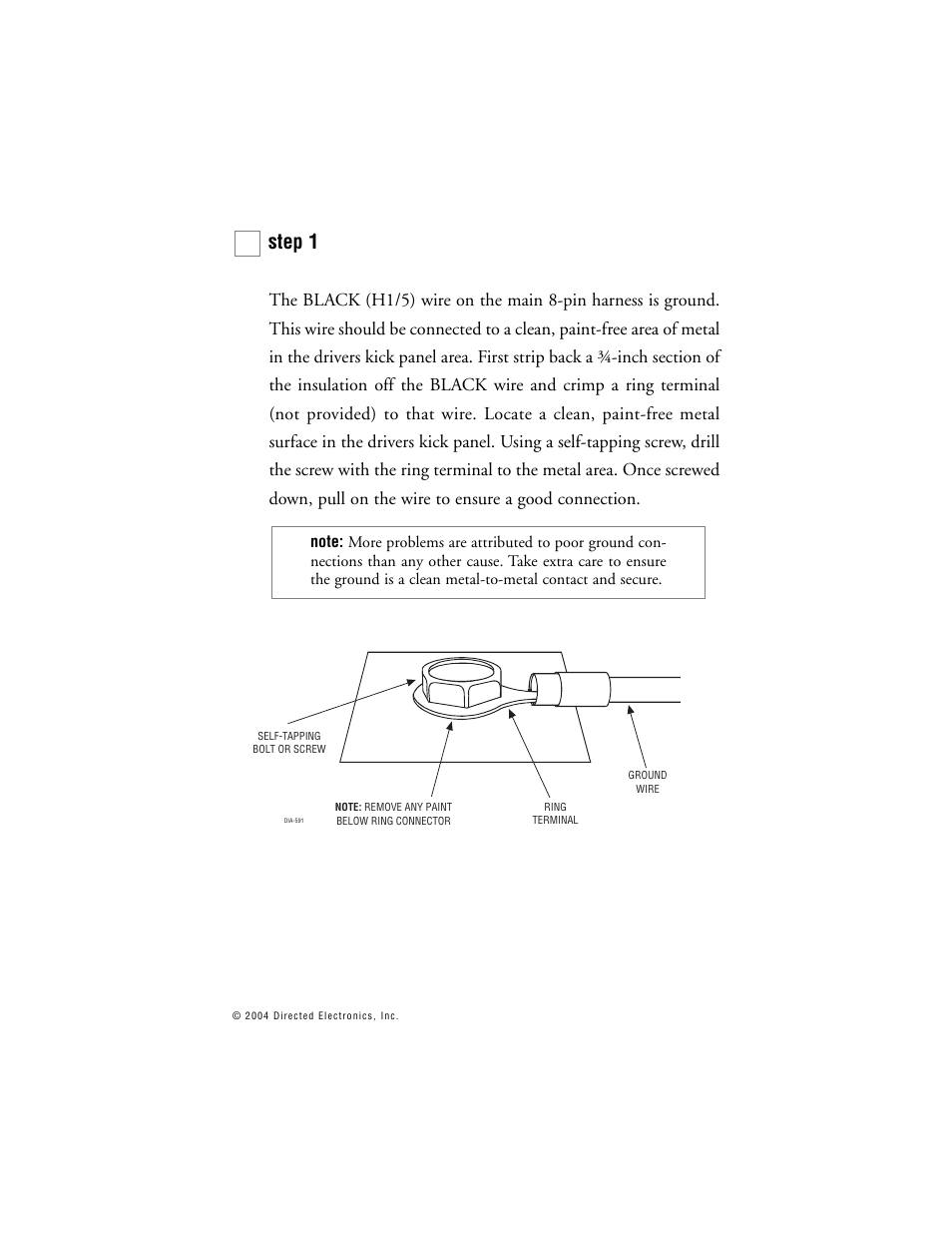 Step 1 | Directed Electronics BOA 165B User Manual | Page 14 / 43