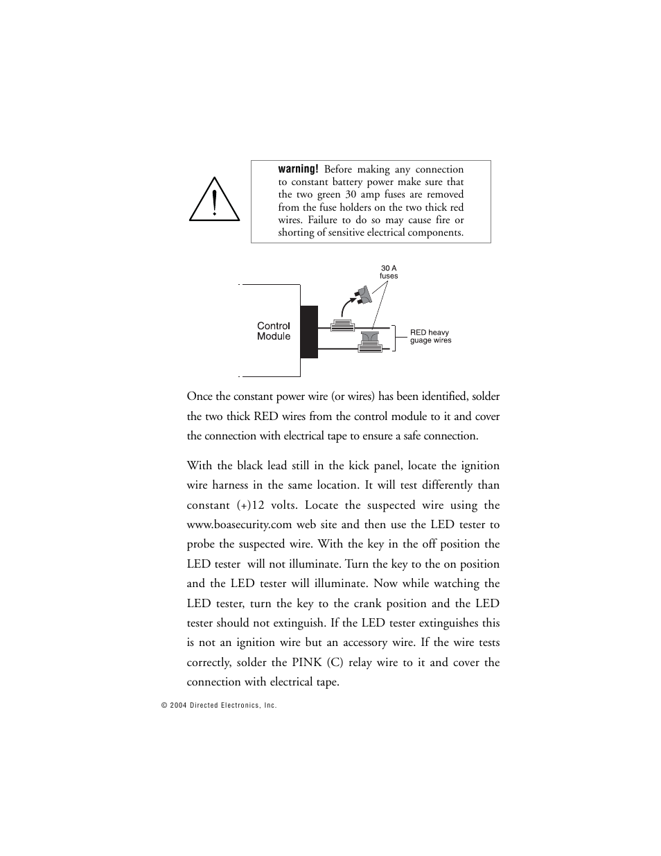 Directed Electronics BOA 165B User Manual | Page 16 / 43