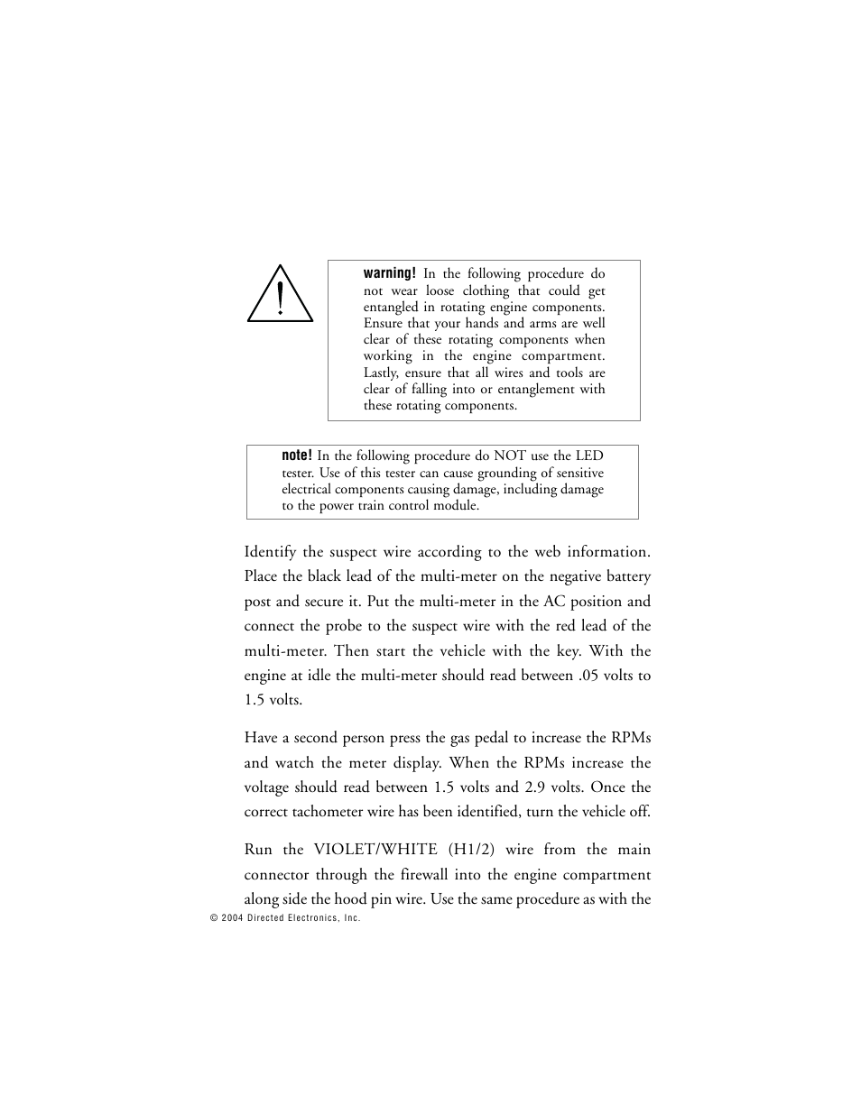 Directed Electronics BOA 165B User Manual | Page 24 / 43