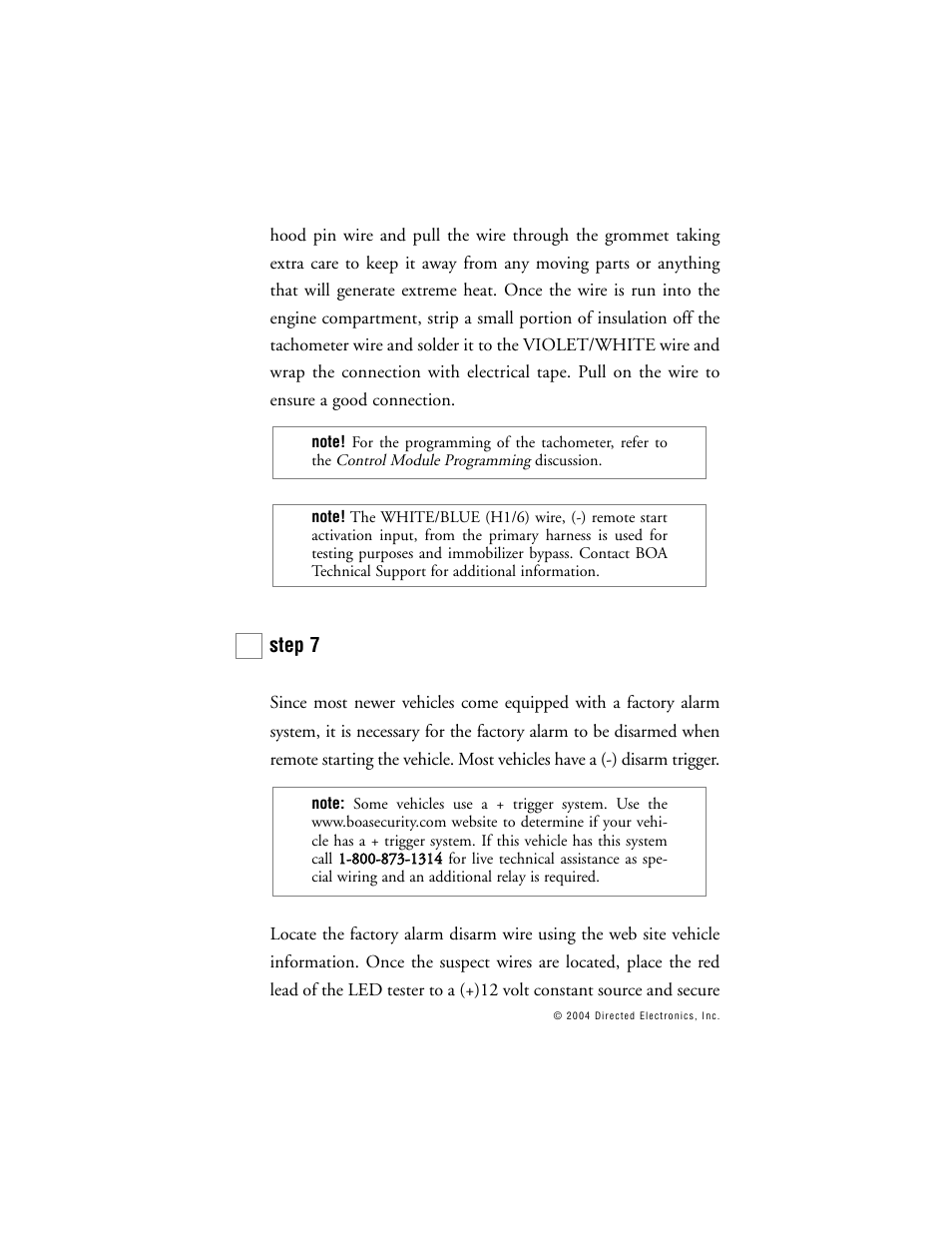Directed Electronics BOA 165B User Manual | Page 25 / 43