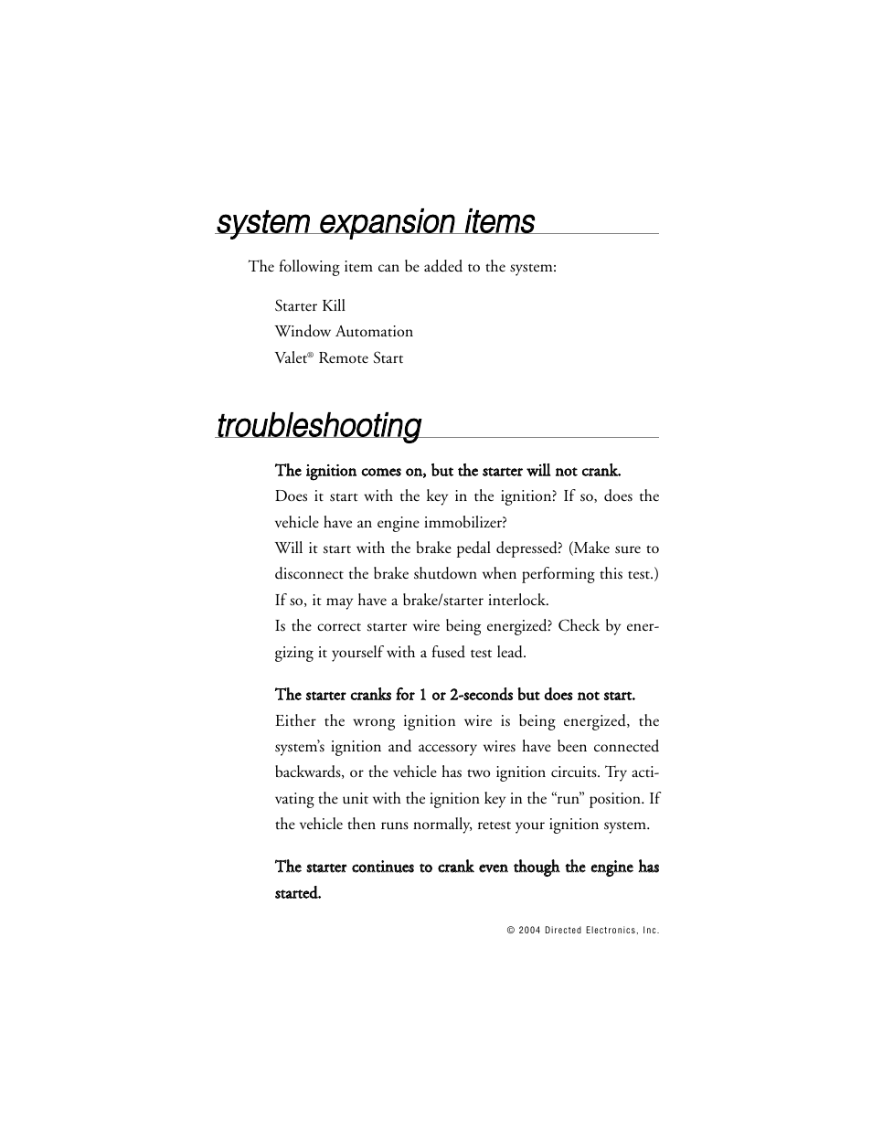 Ttrro ou ub blle essh ho oo ottiin ng g | Directed Electronics BOA 165B User Manual | Page 37 / 43