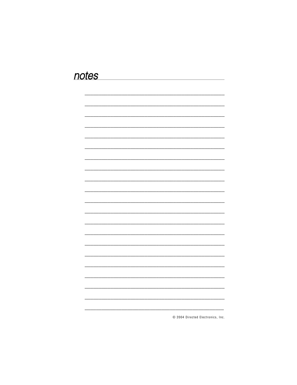 Nno otte ess | Directed Electronics BOA 165B User Manual | Page 41 / 43