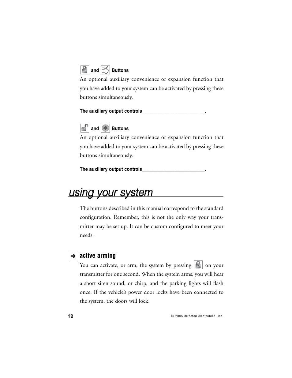 Uussiin ng g yyo ou urr ssyysstte em m | Directed Electronics 10 User Manual | Page 11 / 45