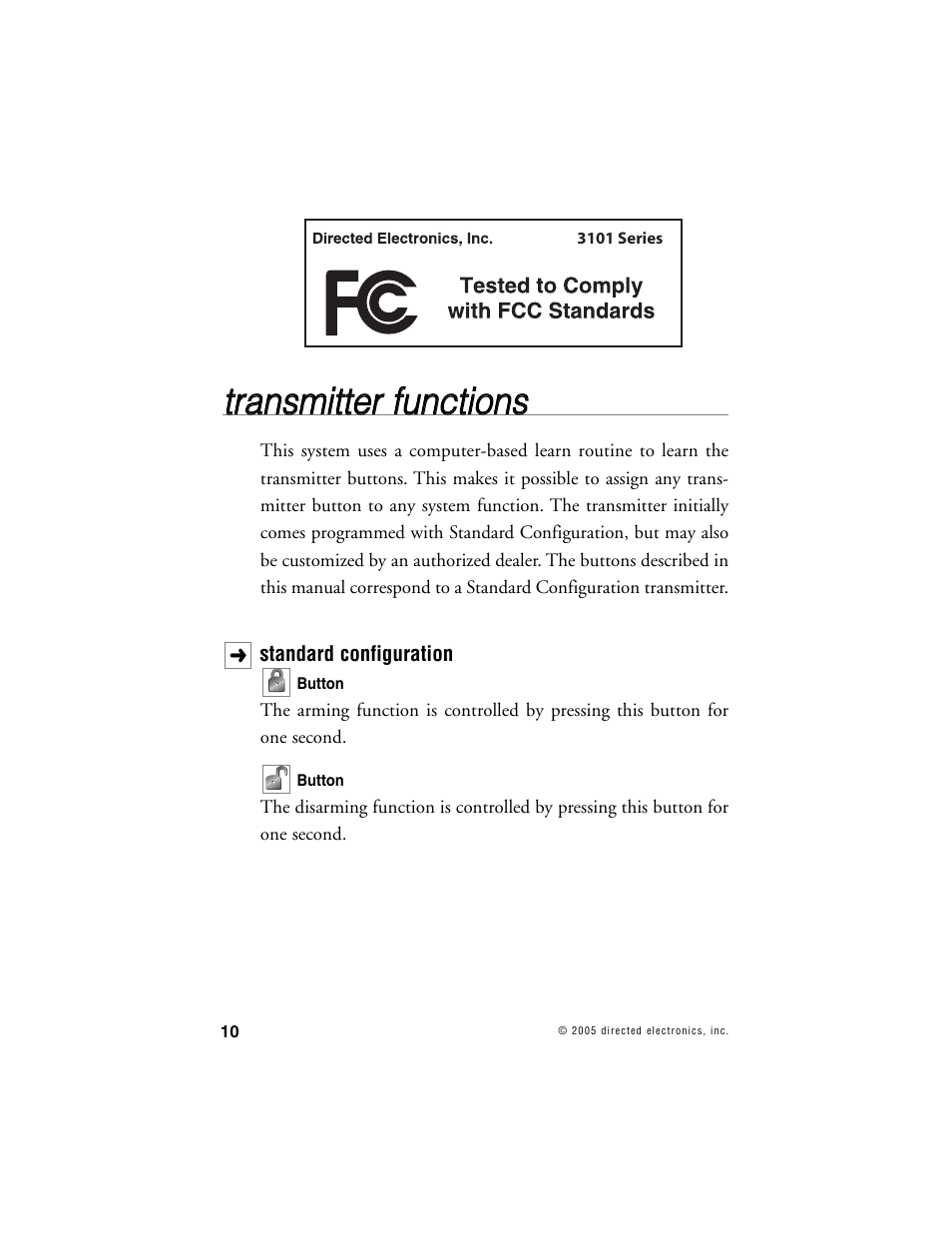 Directed Electronics 10 User Manual | Page 9 / 45
