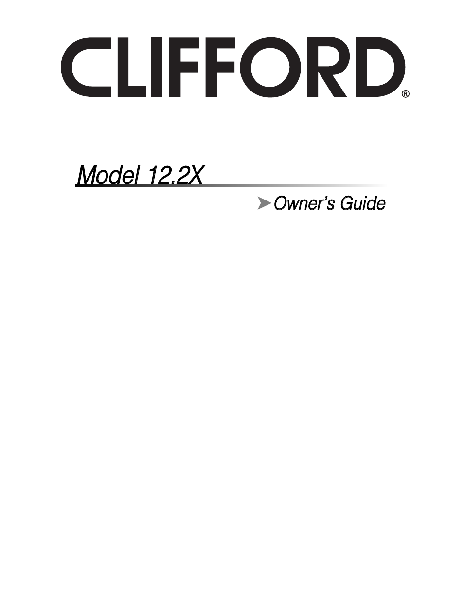 Directed Electronics 12.2X User Manual | 53 pages