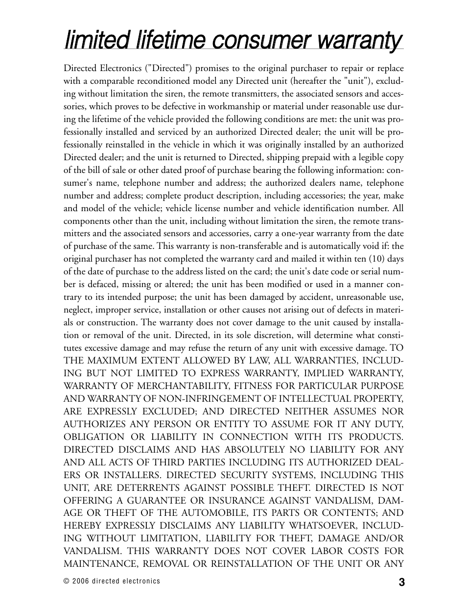 Directed Electronics 12.2X User Manual | Page 2 / 53