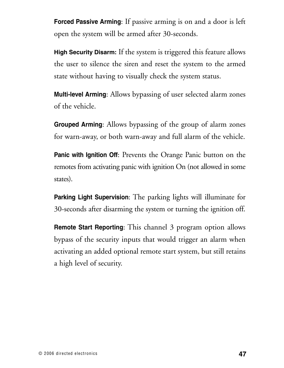 Directed Electronics 12.2X User Manual | Page 46 / 53