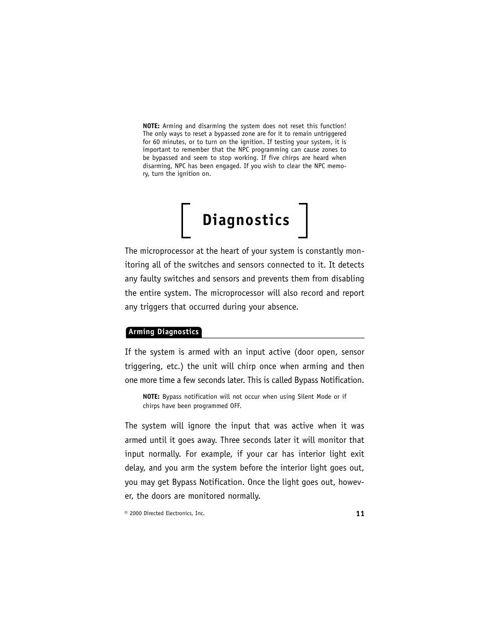 Diagnostics | Directed Electronics 732T User Manual | Page 14 / 25