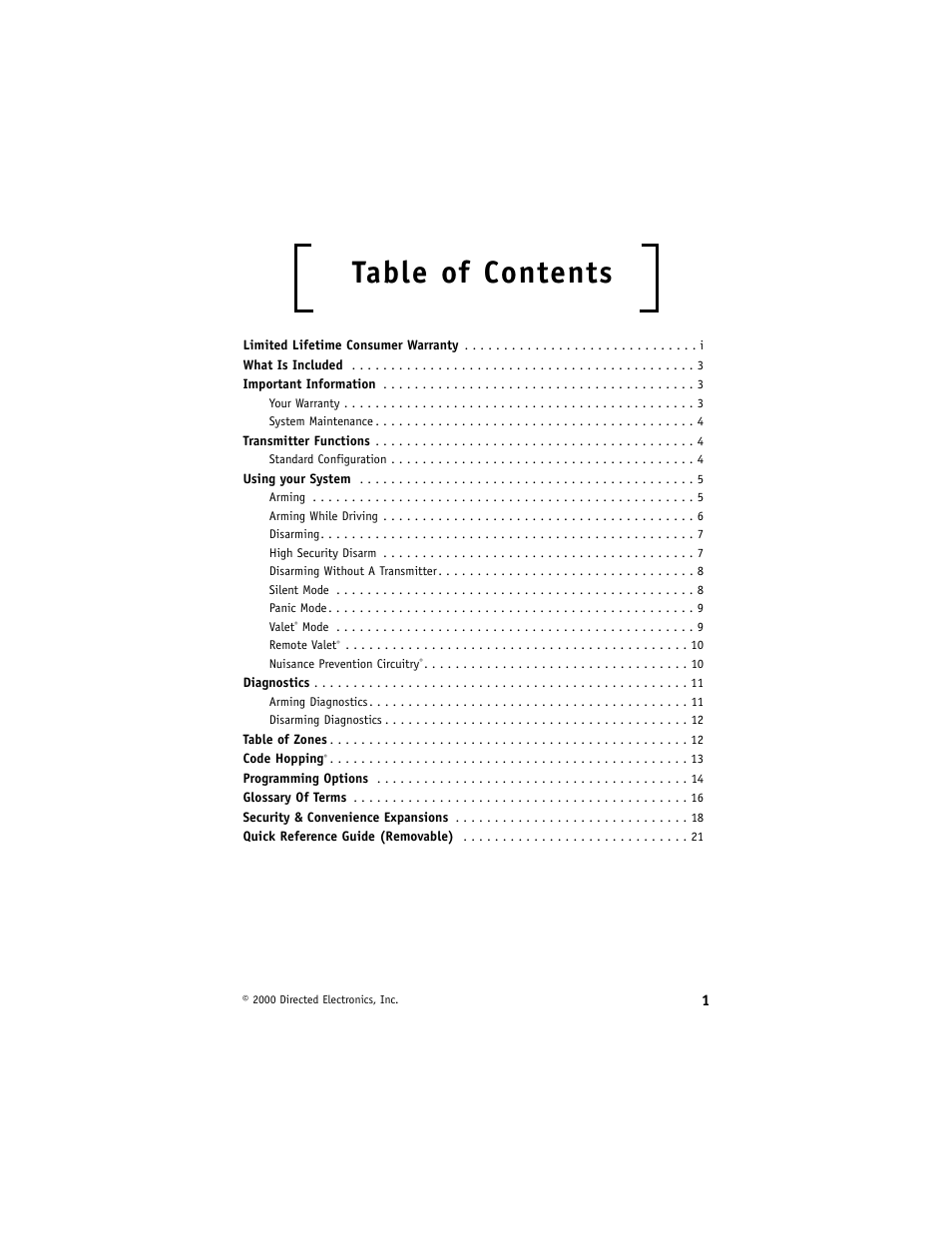 Directed Electronics 732T User Manual | Page 4 / 25