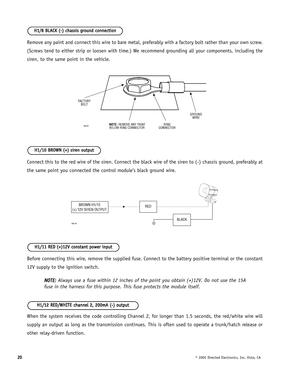 Directed Electronics Hornet 564T User Manual | Page 20 / 56