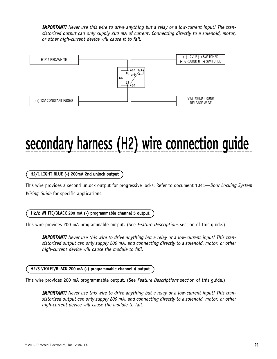 Directed Electronics Hornet 564T User Manual | Page 21 / 56