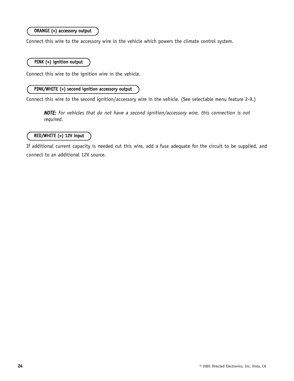 Directed Electronics Hornet 564T User Manual | Page 24 / 56