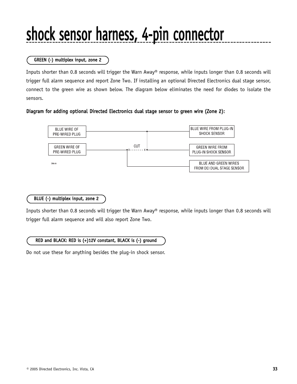 Directed Electronics Hornet 564T User Manual | Page 33 / 56