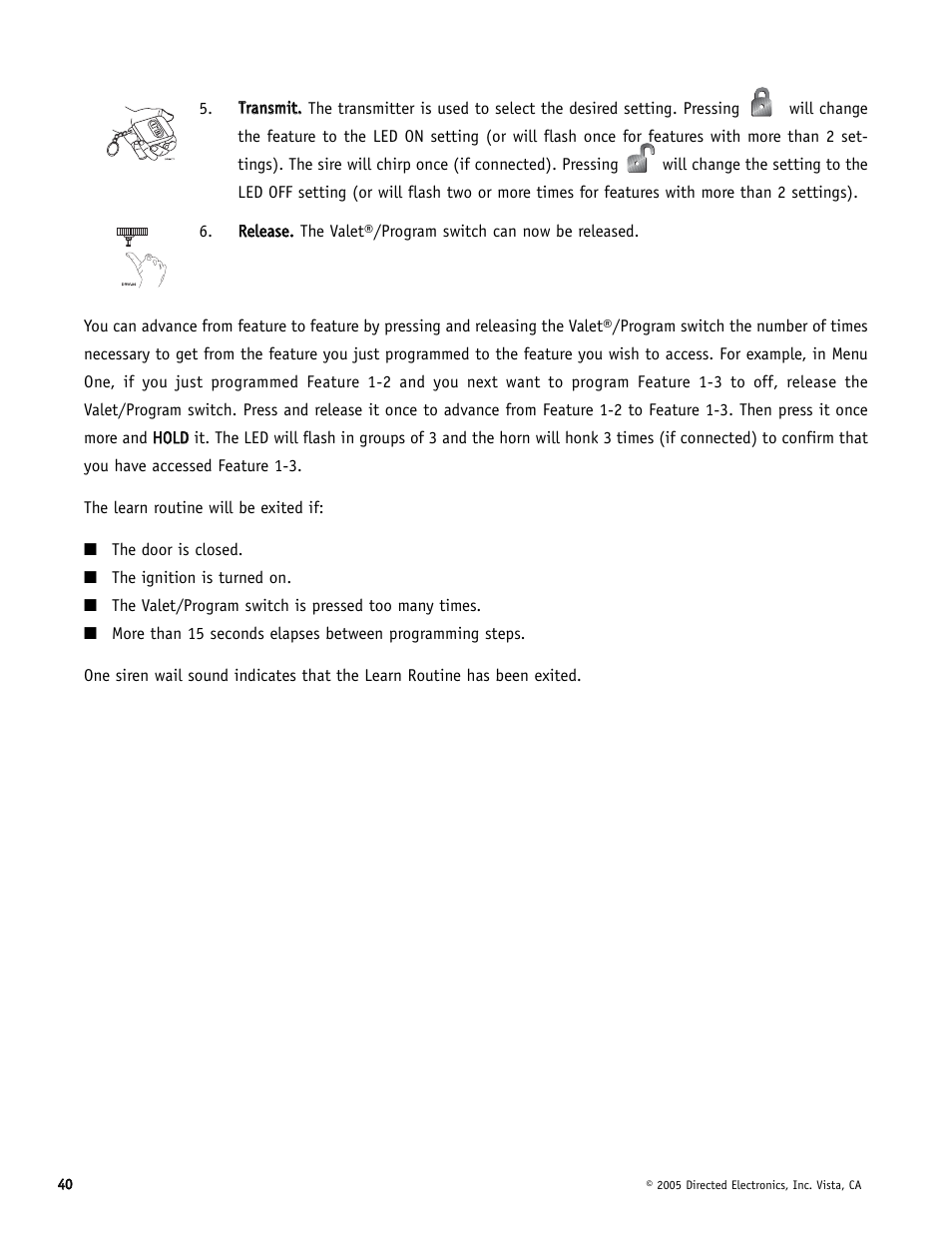 Directed Electronics Hornet 564T User Manual | Page 40 / 56