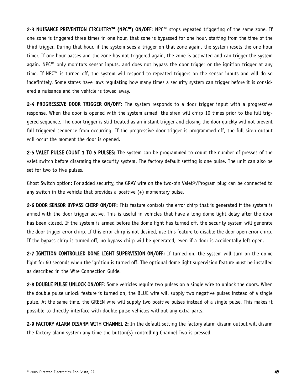 Directed Electronics Hornet 564T User Manual | Page 45 / 56