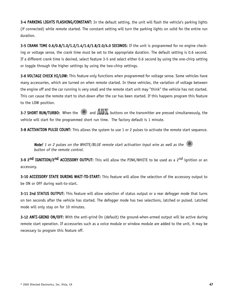 Directed Electronics Hornet 564T User Manual | Page 47 / 56