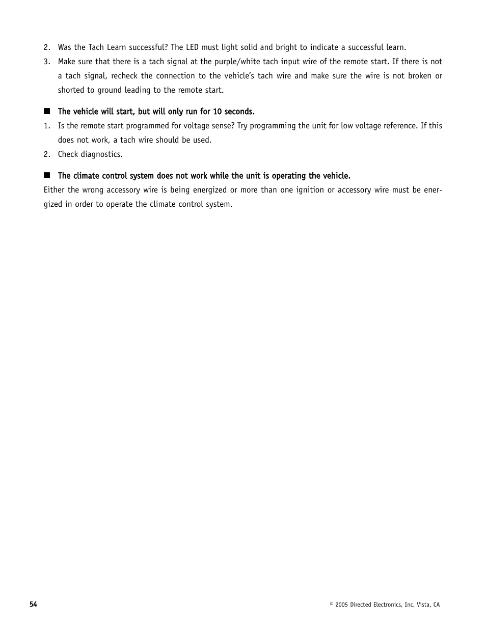 Directed Electronics Hornet 564T User Manual | Page 54 / 56