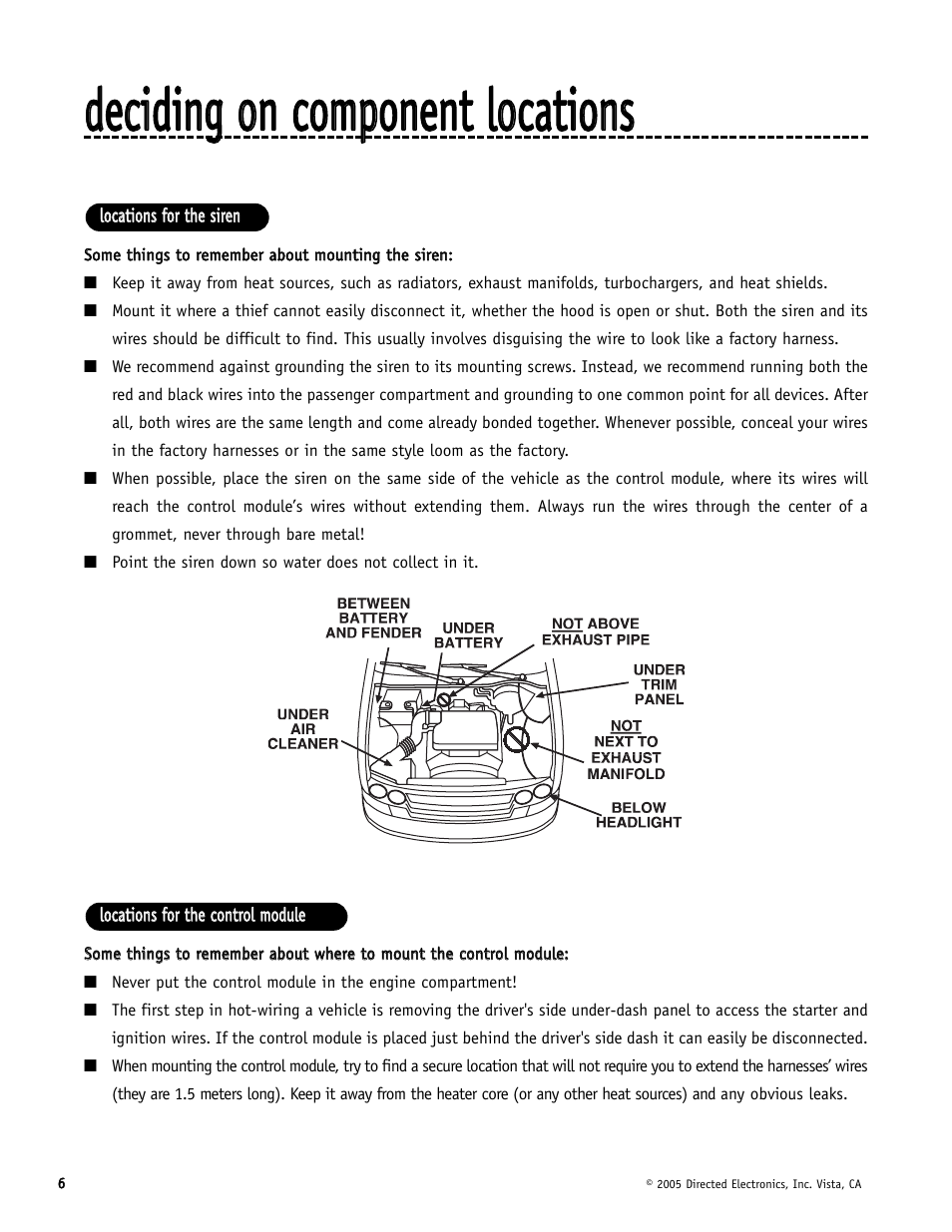 Directed Electronics Hornet 564T User Manual | Page 6 / 56