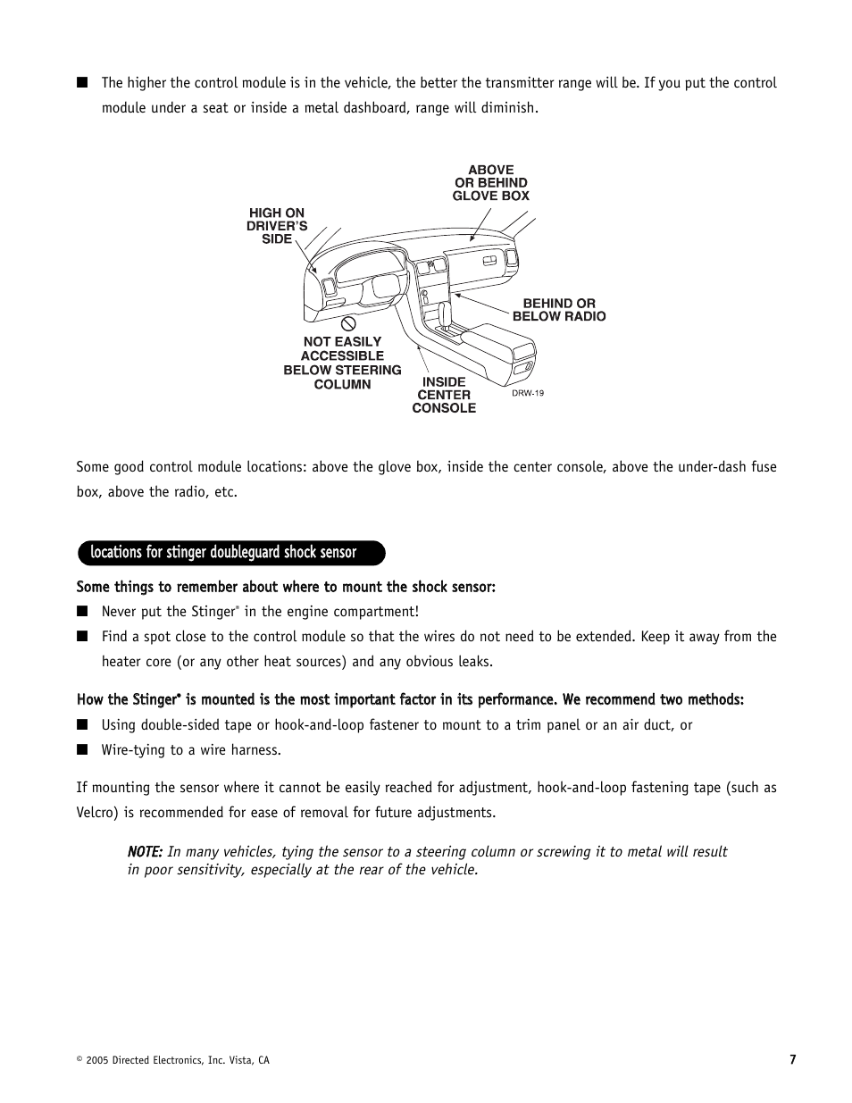 Directed Electronics Hornet 564T User Manual | Page 7 / 56