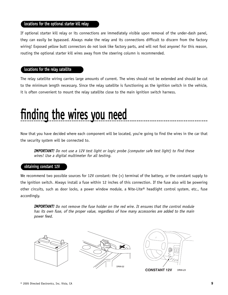 Directed Electronics Hornet 564T User Manual | Page 9 / 56