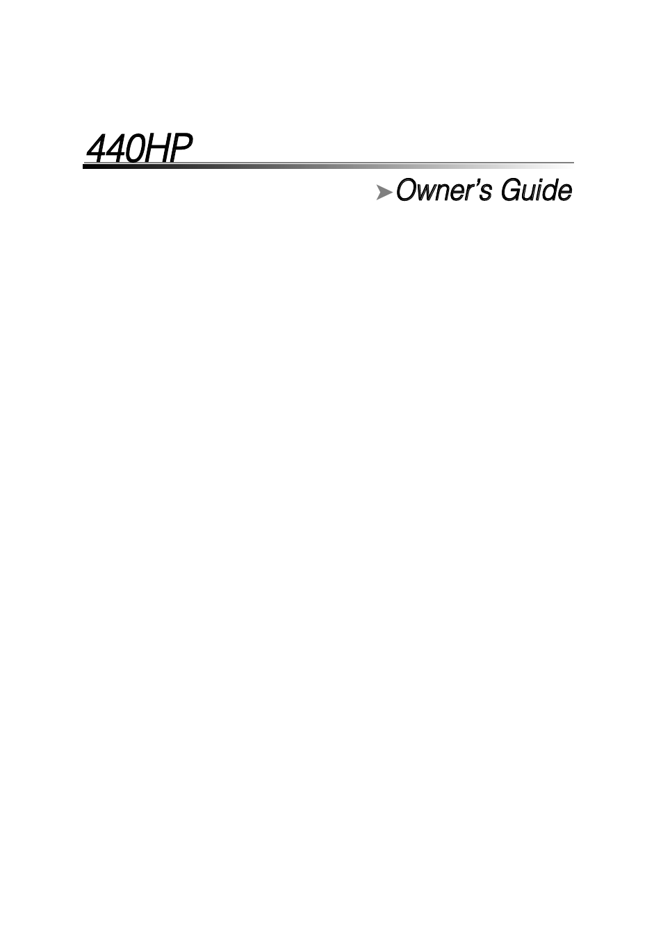 Directed Electronics 440HP User Manual | 19 pages